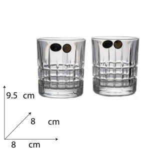LONDON Set 6 pahare cristal Bohemia whisky 320 ml - Img 2