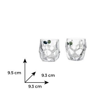 LUNAR Set 6 pahare cristal Bohemia whisky 320 ml - Img 3