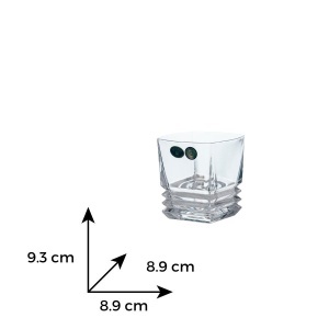 MARIA Set 6 pahare cristal Bohemia whisky 300 ml - Img 3