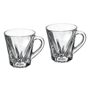 ORIGAMI Set 6 cani sticla cristalina Bohemia 120 ml - Img 2