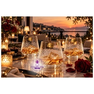 SANDRA FROZEN - Pahare whisky sticla cristalina Bohemia 290 ml (set 6 bucati) (23013-380-CH019) 