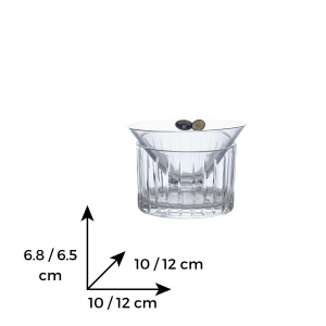 Set 2 boluri cristal Bohemia pentru servire caviar - Img 3