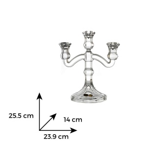 Sfesnic cristal 3 brate 25.5 cm - Img 4