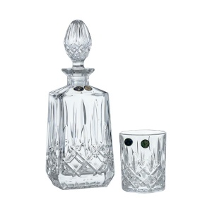 SHEFFIELD Set 6 pahare si decantor cristal Bohemia whisky - Img 2