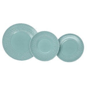 SOFIA AZURE - Serviciu de masa portelan (6 persoane - 18 piese) (SASM-18)