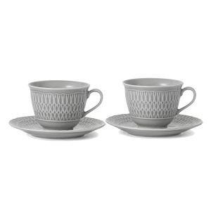 SOFIA MOONY - Serviciu de ceai/cafea portelan (6 persoane - 12 piese) (SMSCI-12) 