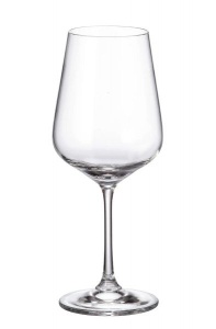 STRIX Set 6 pahare sticla cristalina Bohemia vin rosu 450 ml - Img 2