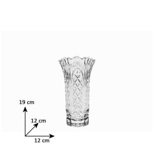 Vaza cristal Bohemia 19 cm - Img 3
