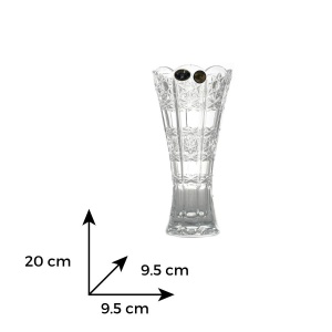 Vaza cristal Bohemia 20 cm - Img 5