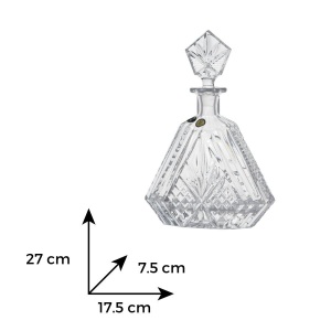 ALEXANDRA Decantor cristal Bohemia sherry 550 ml - Img 2