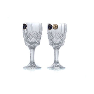 ANGELA Set 6 pahare cristal Bohemia lichior 100 ml - Img 1