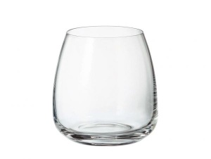 ANSER Set 6 pahare sticla cristalina whisky 400 ml - Img 1