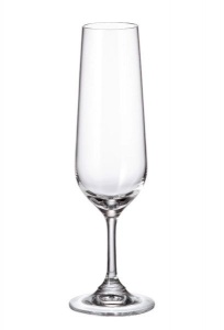 APUS Set 6 pahare sticla cristalina Bohemia sampanie flute 200 ml - Img 2