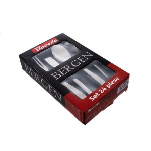 BERGEN Set tacamuri inox 18/0 - 6 persoane (24 piese) - Img 2