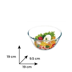 Bol salata sticla termorezistenta 1.3 l - Img 3
