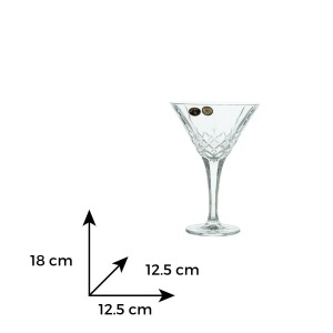 BRIXTON - Pahare martini Cristal Bohemia 280 ml (set 6 bucati) (12304-11038-280)