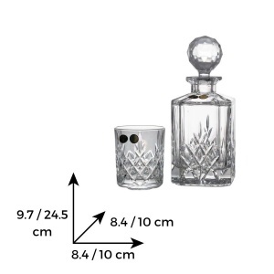 BRIXTON - Pahare whisky si decanter Cristal Bohemia (set 7 piese) (99999-11038-863)