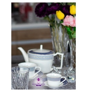 CALLIOPE Serviciu cafea portelan 6 persoane 100 ml - Img 4