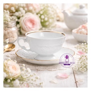 CLARA Serviciu ceai/cafea portelan 6 persoane 250 ml - Img 3