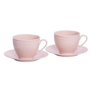 DALIA ROSE - Serviciu de ceai-cafea portelan (6 persoane - 12 piese) (DRSC-12)