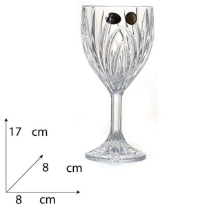 ELISE Set 6 pahare cristal Bohemia vin rosu 220 ml - Img 3
