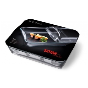 EXCLUSIVE Vas sticla termorezistenta rectangular cu capac 2.5 l - Img 4
