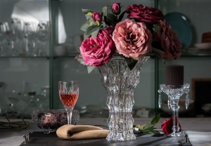 FORTUNE Vaza cristal Bohemia 30.5 cm - Img 2