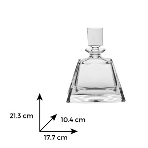KATHRENE Decantor cristal Bohemia sherry 700 ml - Img 3