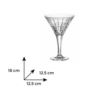 LONDON - Pahare martini Cristal Bohemia 280 ml (set 6 bucati)  (12304-15720-280) 