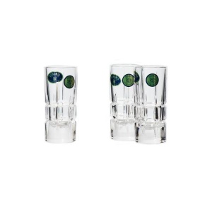 LONDON Set 6 pahare cristal Bohemia shot 40 ml - Img 1