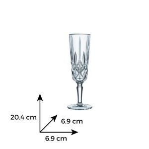 NOBLESSE Set 6 pahare sticla cristalina Nachtmann sampanie 151 ml - Img 3