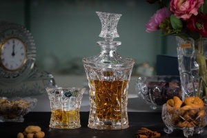 PATRIOT Set 6 pahare si decantor cristal whisky - Img 6