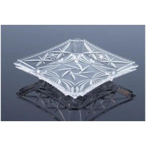 PINWHEEL - Set 6 platouri cristal Bohemia cu picioruse - Img 5