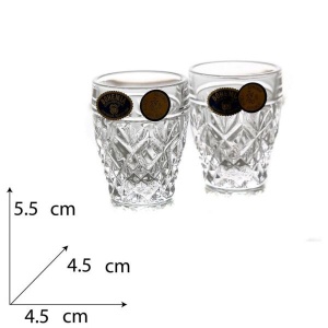 Set 6 pahare cristal Bohemia tuica 45 ml (02000) - Img 3