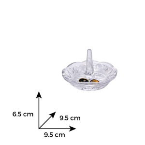 Suport inele cristal Bohemia 9.5 cm - Img 3