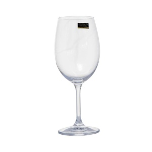 SYLVIA Set 6 pahare sticla cristalina Bohemia vin 450 ml - Img 1