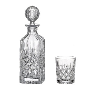 ANGELA - Pahare whisky si decanter Cristal Bohemia (set 7 piese) (99999-42000-163)