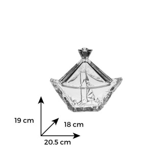 Bomboniera cristal Bohemia "Eskymos" 18 cm - Img 2
