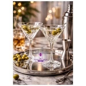 BRIXTON Set 6 pahare cristal Bohemia martini 280 ml
