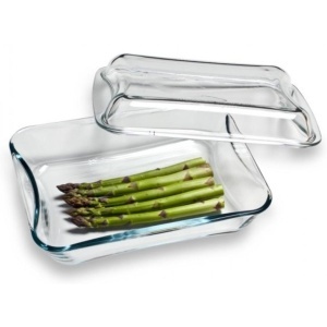 EXCLUSIVE Vas sticla termorezistenta rectangular cu capac 2.5 l - Img 5
