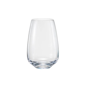 GISELLE Set 6 pahare sticla cristalina apa fara picior 450 ml - Img 2