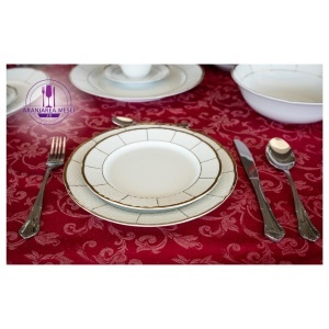 MENUET decor AUR Serviciu masa portelan Bohemia 6 persoane ( 20 piese )