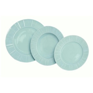 OCTAVIA MINT - Serviciu de masa portelan (6 persoane - 18 piese) (OMSM-18) 