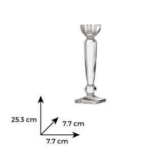 OLYMPIA Sfesnic cristal Bohemia 25.5 cm - Img 2