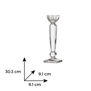 OLYMPIA Sfesnic cristal Bohemia 30.5 cm - Img 4