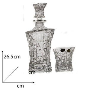PATRIOT Set 6 pahare si decantor cristal whisky - Img 7