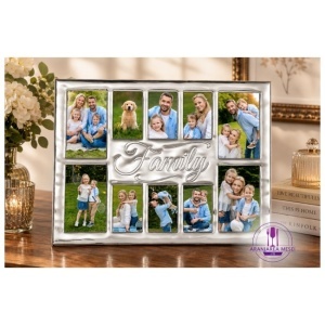 Rama foto Argint "FAMILY" 35x48 cm