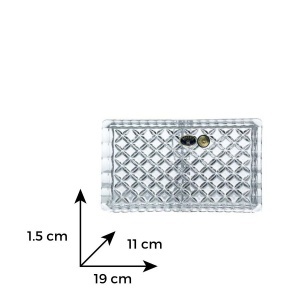 Set servire cafea Cristal Bohemia (4 piese) (99999-14100-004) -  DIMENSIUNI TAVA