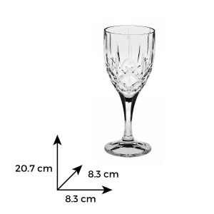 SHEFFIELD Set 6 pahare cristal Bohemia vin 330 ml - Img 3