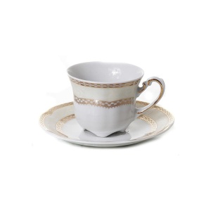 SOPHIA Serviciu cafea portelan 6 persoane 100 ml - Img 3